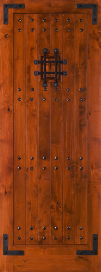exterior wood door